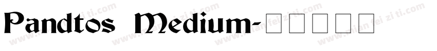 Pandtos Medium字体转换